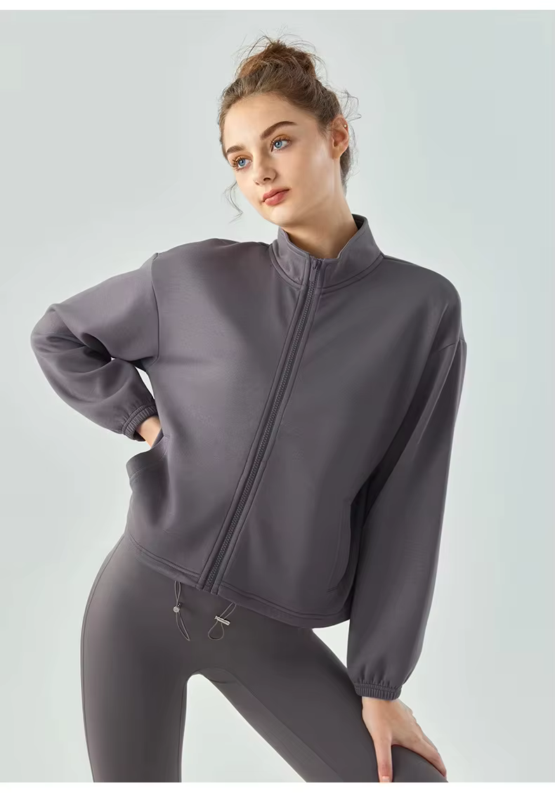 Relaxed Fit High Collar Jacket