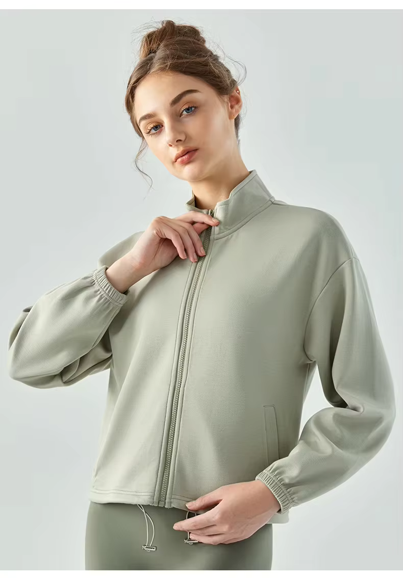 Relaxed Fit High Collar Jacket